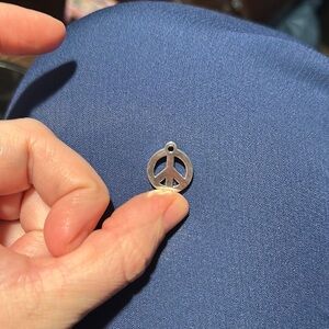 James Avery retired Sterling Silver Peace Sign Charm